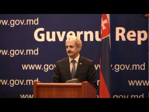 Conferință Mikulas Dzurinda -Vlad Filat