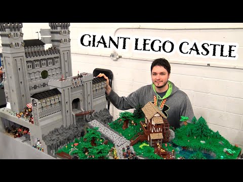 Giant LEGO Castle with Full Interior – Throne Room,  Secret Treasure, Banquet Hall & More!