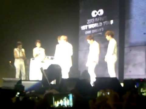 [fancam] 130831 Infinite One Great Step in Jakarta - Surprise Video + Birthday Project 2