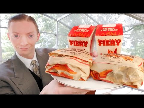 Trying Burger King's ENTIRE Fiery Menu! How Spicy is it?