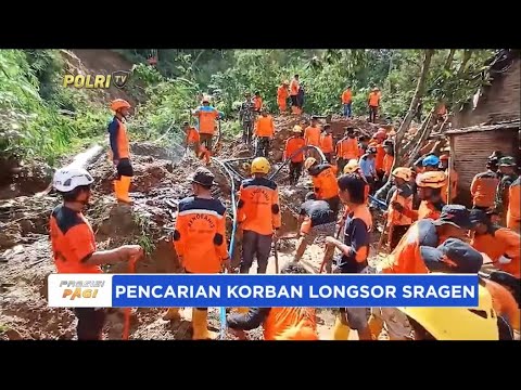 PENCARIAN KORBAN TANAH LONGSOR DI SRAGEN