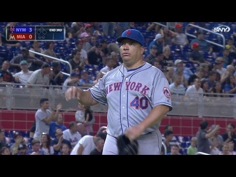 NYM@MIA: Colon induces flyout, escapes jam in 3rd
