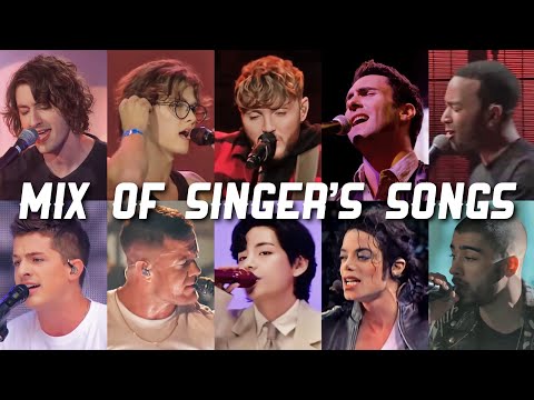 TOP 10 Famous Male Singers In One Song - Live Performance #2
