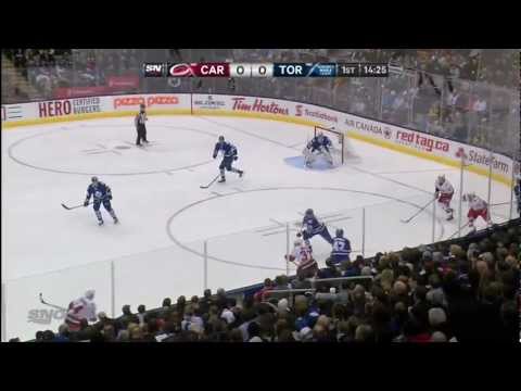 Frattin Goal - Hurricanes 0 vs Leafs 1 - Feb 4th 2013 (HD)