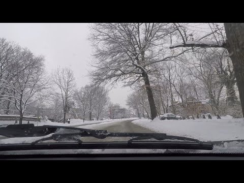 Snowy Day Drive in Cincinnati, OH | USA | February 2021