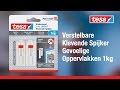 tesa® Powerstrips® kleefspijker voor behang en pleisterwerk, 1 kg, wit (pak 2 stuks)