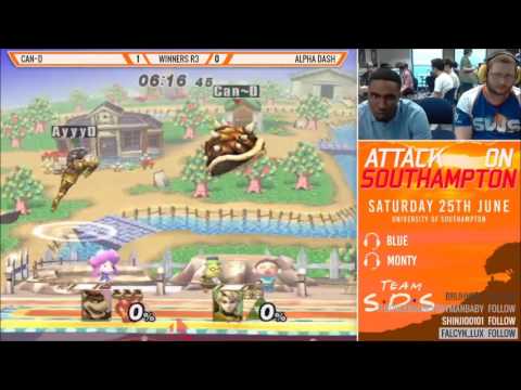 Attack on Southampton PM Winners R3 - Can~D (Bowser) vs Alpha Dash (Link, Rob)