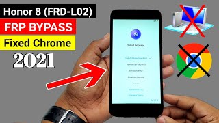 Honor 8 (FRD-L02) Google/FRP BYPASS 2021 (Without PC)🔥🔥🔥