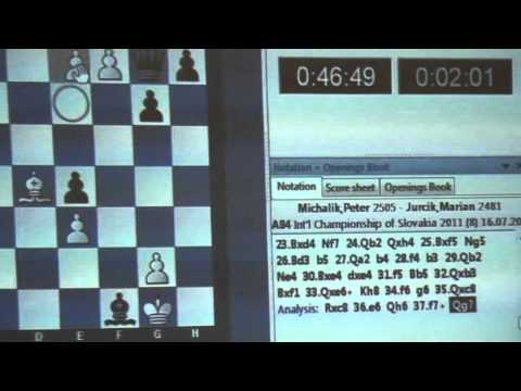 8.4. GM Peter Michalík - IM Marián Jurčík 1/2 - 1/2