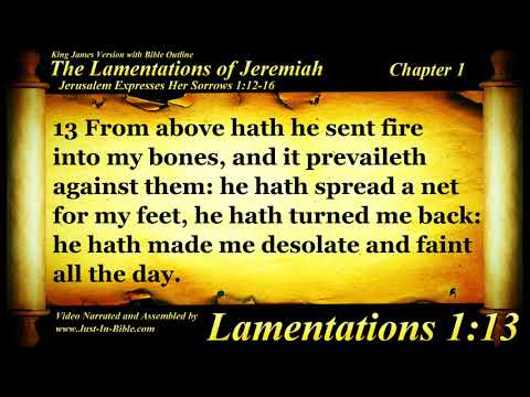 Lamentations Chapter 1 - Bible Book #25 - The Holy Bible KJV Read Along Audio/Video/Text