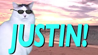 HAPPY BIRTHDAY JUSTIN! - EPIC CAT Happy Birthday Song