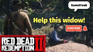 RDR2 (pt 35) Help a widow. Even an outlaw can do that. #gaming #tutorial #videogames