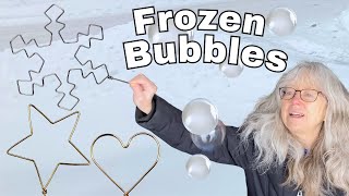 How to Make Frozen Bubbles With Wire Art Bubble Blowers