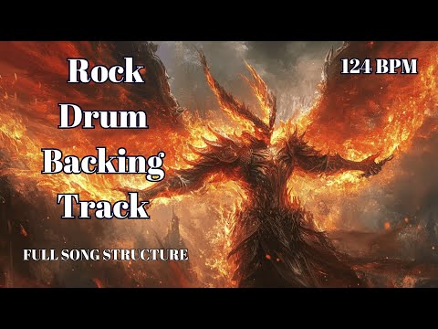 124 BPM Rock Drum Backing Track – Upbeat Anthemic Groove
