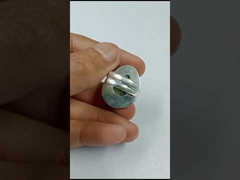 Pear Shape Pyrite Ring