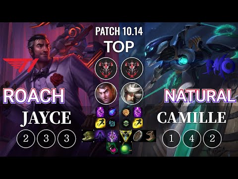 T1 Roach Jayce vs DMO Natural Camille Top - KR Patch 10.14