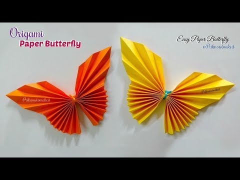 Paper Butterfly || How to make paper butterfly origami Video