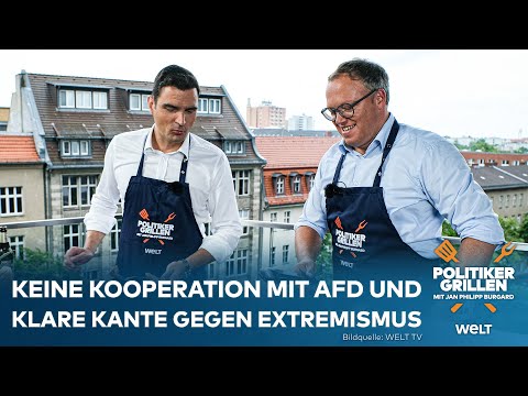 POLITIKERGRILLEN MIT JAN PHILIPP BURGARD: Mario Voigt wirft Weidel mangelnden Patriotismus vor