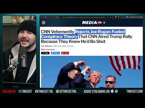  CNN PANICS After Joe Rogan Questions Them Streaming Trump Assassination Attempt But NO OTHER Rally 