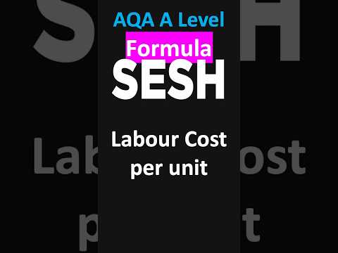 Labour Cost per unit - AQA A Level Business #shorts