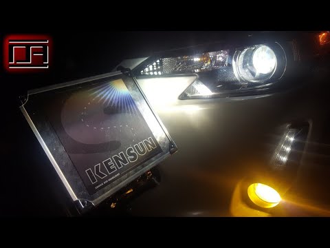 Kensun 35W 5000K 9006 /9012 / HB4 HID Xenon Conversion Kit Review (Scion tC2.5)
