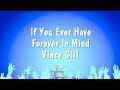 If You Ever Have Forever In Mind - Vince Gill (Karaoke Version)