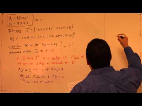 Advanced Calculus: Lecture 28 part 1: a bit on jet spaces and DEqns