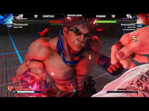 CHONTEKAZ vs KUSANAGI ~ Mexican Mash Series #23 Losers Quarters ~ Torneo Street Fighter V