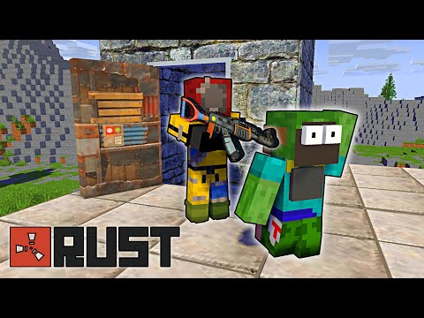 ZOMBIE TRAP IN RUST SURVIVAL GAME | Platabush Animation