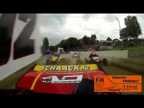 Onboard Kevin Peters - Heat 1 - Buggy 1600 - FIA European Autocross Championship Matschenberg 2015