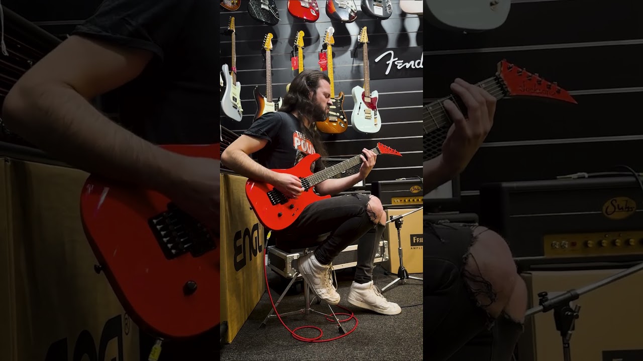 Jackson American Series Virtuoso - Streaked Ebony Fingerboard - Rocket Red