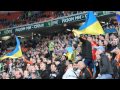 Ультрас ФК "Шахтер" поют гимн Украины 