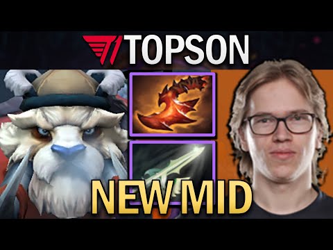 Tusk Dota 2 Gameplay T1.Topson with New Mid and Halberg #dota2 #dota2gameplay