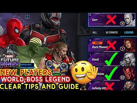 👉NEW PLAYERS 😎 World Boss Legend CLEAR TIPS and GUIDE in Marvel future fight Mr GAMER VINES Hindi 👍