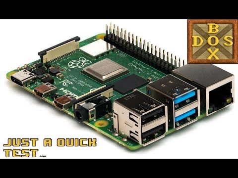 Dosbox-x on Raspberry pi 4 - quick test