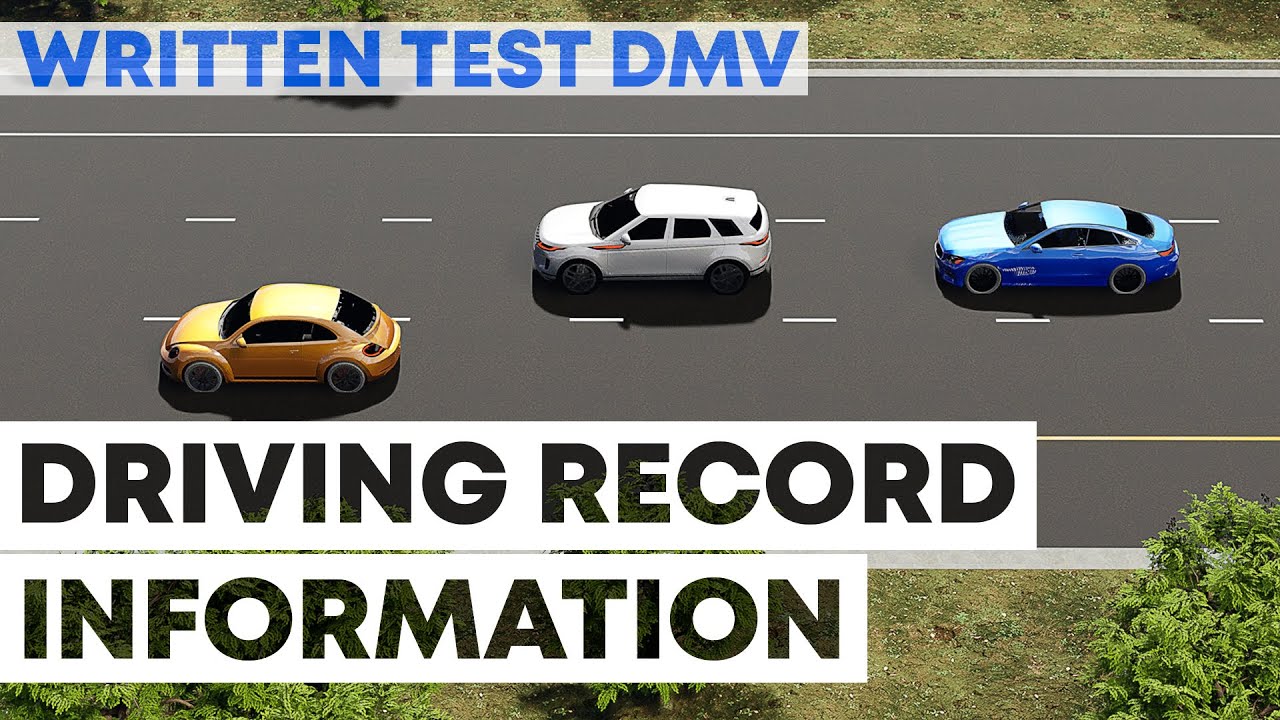 DMV Written Test | Questions of Driving Record Information