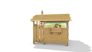 Dětský domeček Monkey´s Home Chatrč pirát Rat Pub