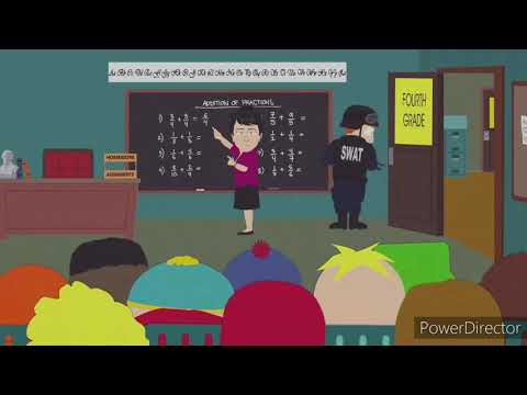 Cartman accuses Token of cheating while a school shooting is going on.