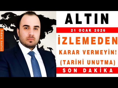 ALTIN ANALİZİ İZLEMEDEN KARAR VERMEYİN ! | ŞENOL KAAN | 21.01.2026