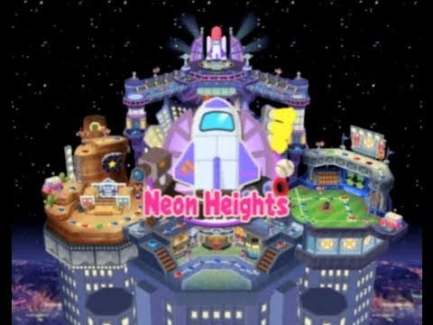 Mario Party 7 - Neon Heights - Party Mode - Multiplayer - Walkthrough Playthrough