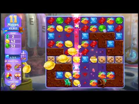 Wonka's World of Candy Level 182 - NO BOOSTERS + FULL STORY 🍫 | SKILLGAMING ✔️