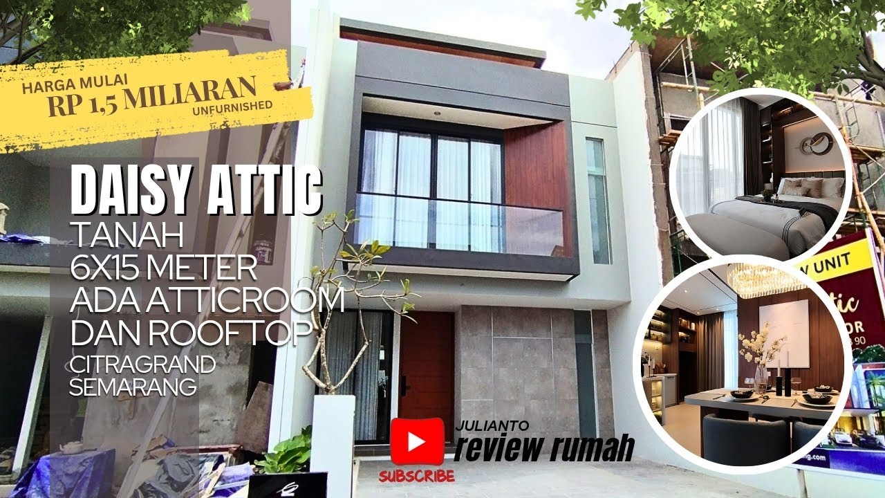 Rumah Atticroom Citragrand Semarang ! Dekat Rs Primaya dan Undip