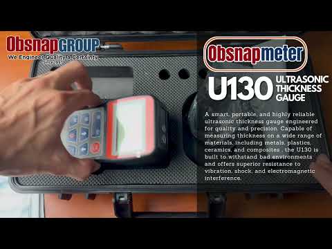 Obsnapmeter U130: The Ultrasonic Thickness Gauge That Measures Through Coatings.