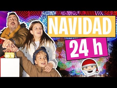 24 HORAS en NAVIDAD // FAMILIAS Youtubers // Familukis