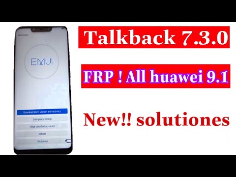FRP Huawei 2019 /Honor EMUI 9.1/TalkBack 7.3.2019/Fix Not shown Safe mode/ NEW METHOD October 2019