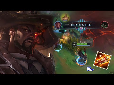 I GOT QUADRAKILL ON LUCIAN WITH MAGNETIC BLASTER *NEW ITEM* | WILD RIFT