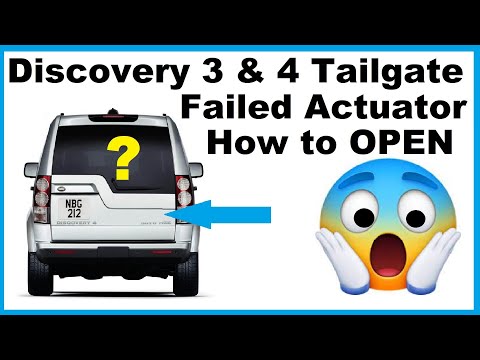How to Open Land Rover Discovery 3 4 Locked Tailgate With Failed Actuator From Inside