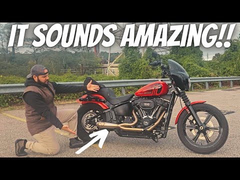 SOUND TEST! SP Concepts Lanesplitter Exhaust for Harley Street Bob 114 Review!!