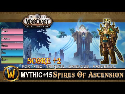 Spires Of Ascension Mythic 15 Fortified Spiteful Grievous Prideful Prot Paladin Shadowlands