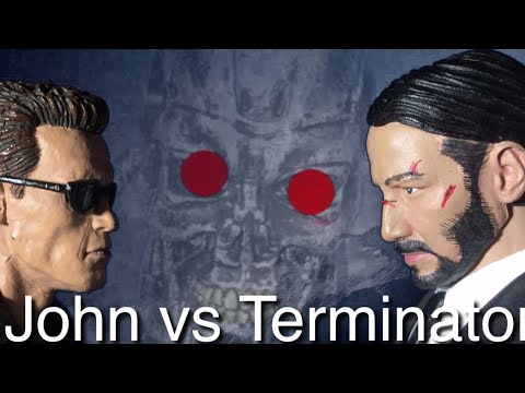 John Wick vs The Terminator (Stop Motion)PT1
